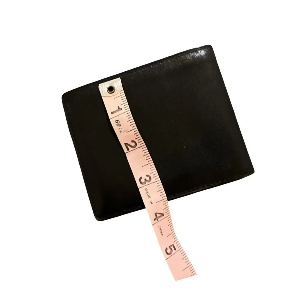 Dunhill Bifold Black Leather Gold Hardware Bifold Wallet Mens/Womens